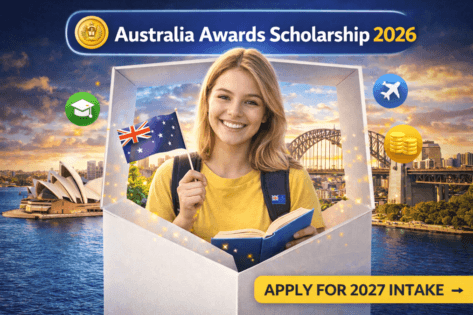 Australia Awards Scholarship 2026 fully funded Australian Government scholarship showing Australian female student for international applicants