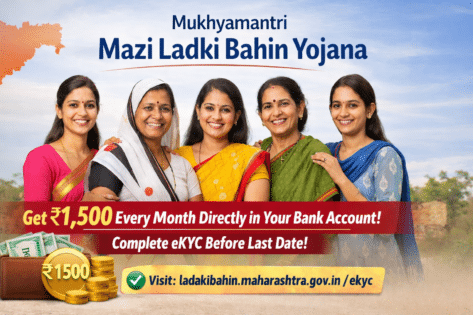 Mukhyamantri Mazi Ladki Bahin Yojana 2026: Get ₹1,500 Every Month Directly in Your Bank Account – Complete eKYC Before Last Date!
