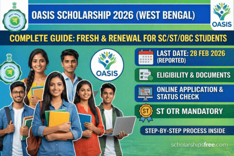 Oasis Scholarship 2026 — Complete Guide for Fresh & Renewal Applicants