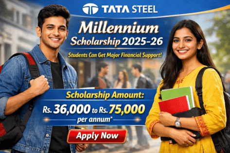 Tata Steel Millennium Scholarship 2025-26: Students Can Get Up To 75,000 Rs Financial Support, Apply Now