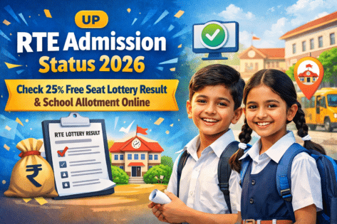 UP RTE Admission 2026: Check 25% Free Seat Lottery Result & School Allotment Online