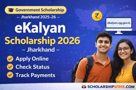 eKalyan Scholarship 2026 (Jharkhand) — Apply Online, Status Check & Complete Guide