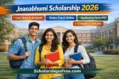 Jnanabhumi Scholarship 2026: Last Date, Amount, Status Check, Application Form & Complete Details Jnanabhumi Scholarship 2026 banner image showing students on university campus with details about last date 2025, scholarship amount, status check online, application form PDF and complete details.