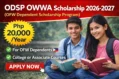 ODSP OWWA Scholarship 2026–2027: Complete Guide, Eligibility, Amount & How to Apply ODSP OWWA Scholarship 2026–2027 providing Php 20,000 per year to qualified dependents of Overseas Filipino Workers for college and associate courses in the Philippines