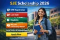 SJE Scholarship 2026: Last Date, Eligibility, OTR Registration, Documents & Why This Scholarship Matters SJE Scholarship 2026 official banner showing OTR Registration, last date, eligibility, and apply now option by Social Justice and Empowerment for Indian students