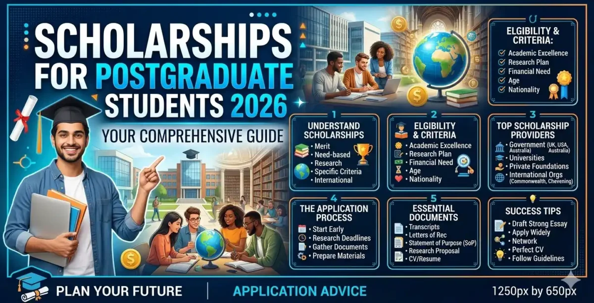Scholarships for Postgraduate Students 2026: Your Comprehensive Guide Scholarships for Postgraduate Students 2026: Your Comprehensive Guide