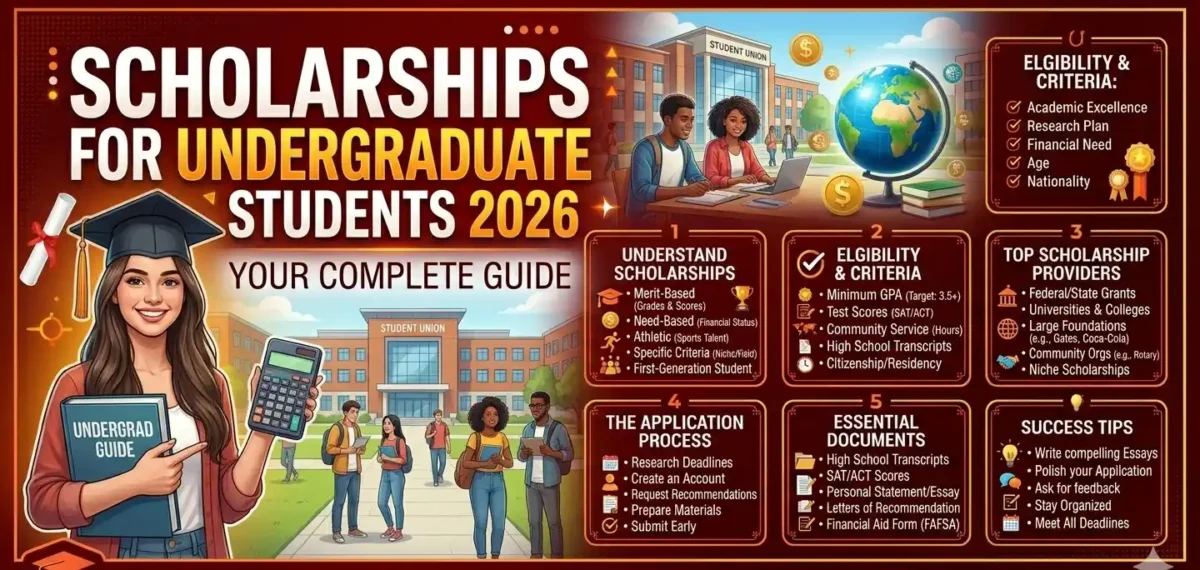 Scholarships for Undergraduate Students 2026: Your Complete Guide Scholarships for Undergraduate Students 2026