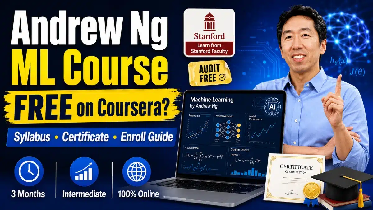 Machine Learning Specialization by Andrew Ng 2026: Stanford on Coursera Machine Learning Specialization by Andrew Ng 2026
